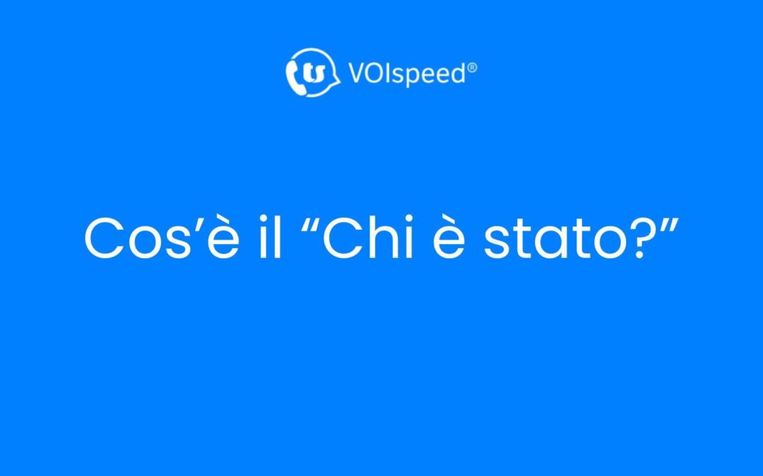 Cos’è il Chi è Stato?