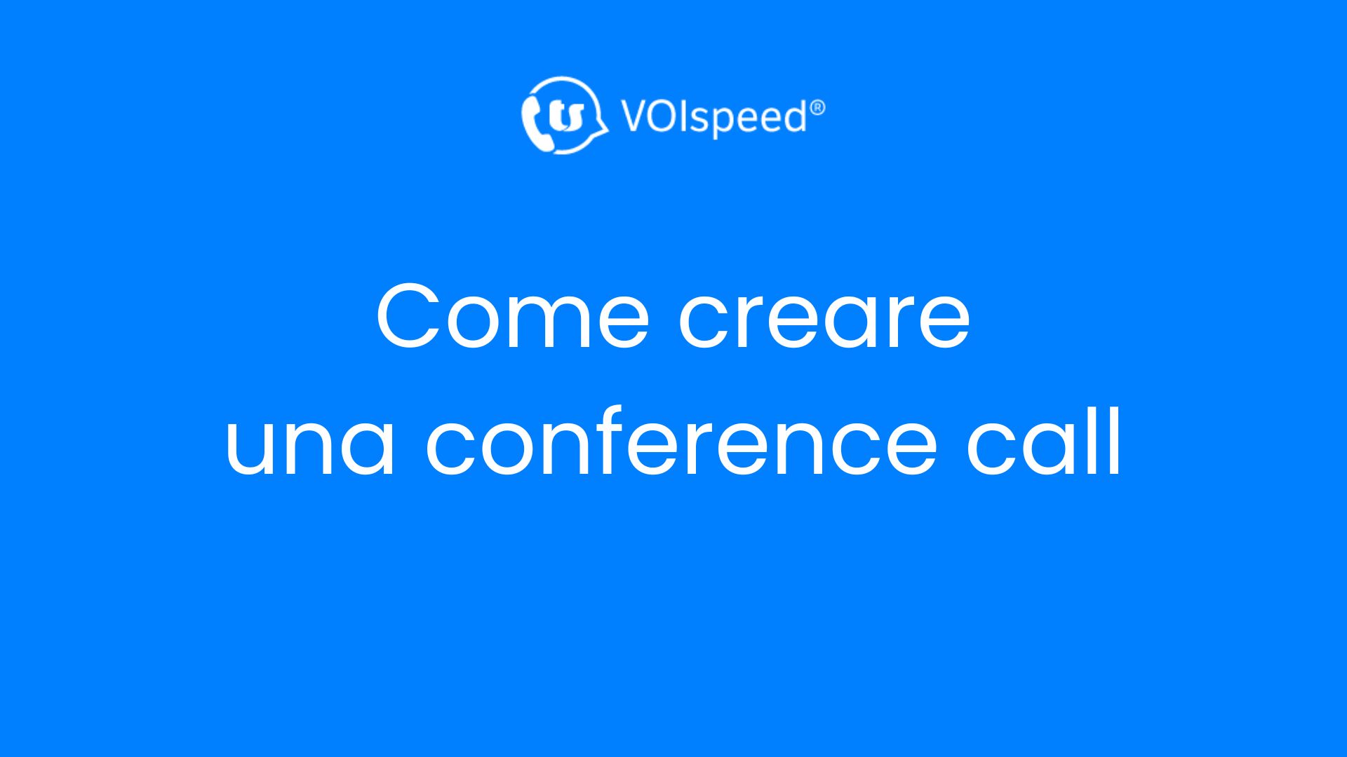 Come creare una conference call