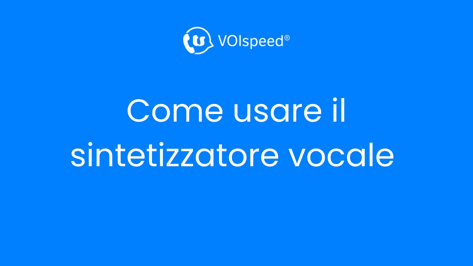 Come usare la sintesi vocale